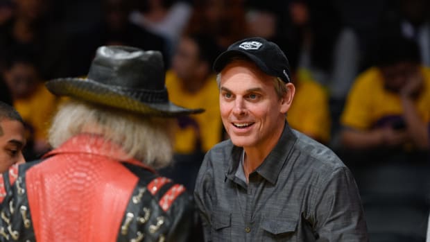 LOS ANGELES, CA - NOVEMBER 22:  Colin Cowherd attends basketball game between the Portland Trail Blazers and the Los Angeles Lakers at Staples Center on November 22, 2015 in Los Angeles, California.  (Photo by Noel Vasquez/GC Images)