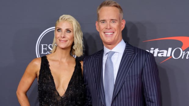 Joe Buck and his wife at The ESPYS on Wednesday evening.
