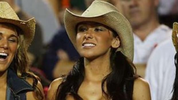 FSU student Jenn Sterger goes viral during a game.