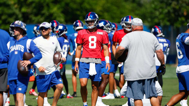 New York Giants at practice on July 30 out in New Jersey.