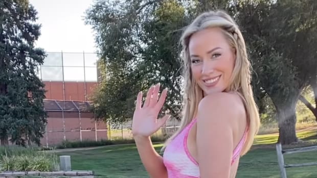 Paige Spiranac's racy golf course outfit is going viral on social media.