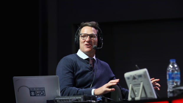 Danny Kanell attends Super Bowl LIII Radio Row in 2019.