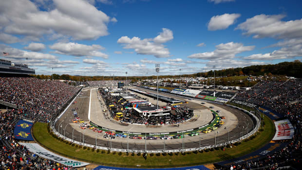 A general view of Martinsville Speedway in 2021.