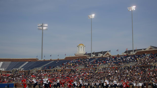A general view of Gerald J. Ford Stadium at SMU.