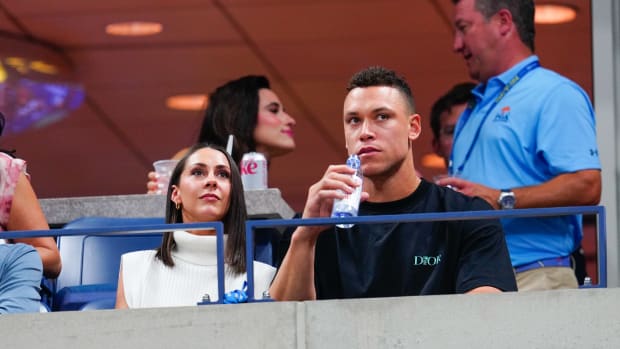 Aaron Judge and Samantha Bracksieck at the US Open.