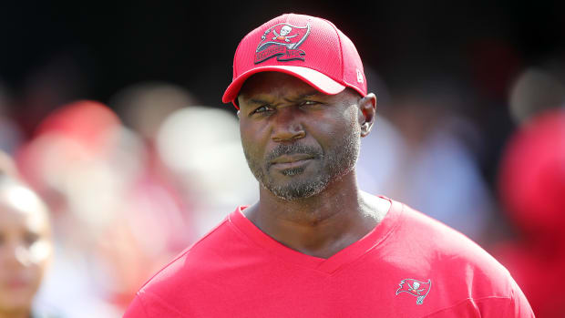 Todd Bowles on gameday for the Buccaneers.