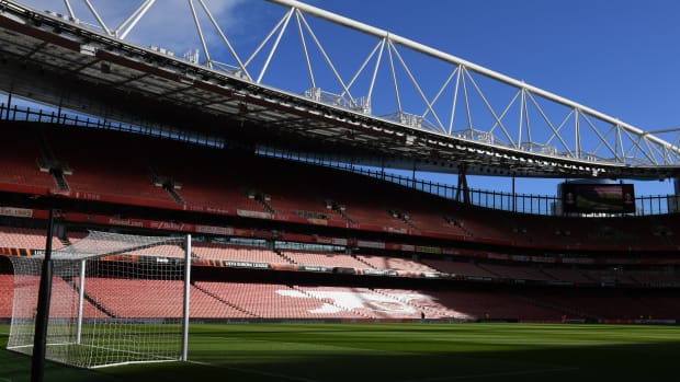 A general view of Emirates Stadium in the UK.