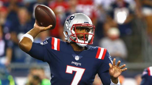 Patriots quarterback Jacoby Brissett as a rookie in 2016.