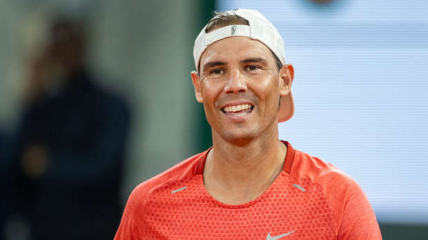 Rafael Nadal prepares for the 2024 French Open.