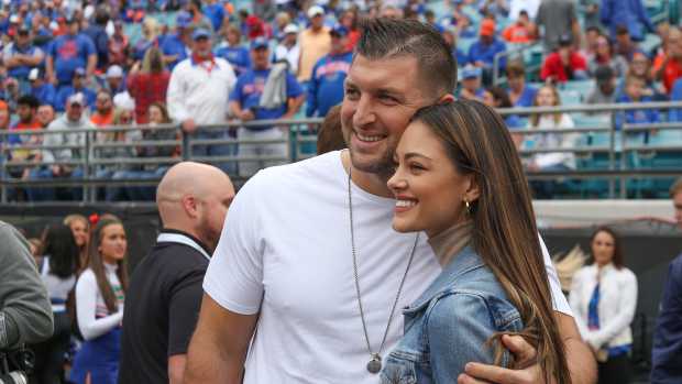 Tim Tebow and his wife.