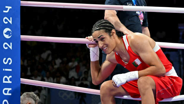 Imane Khelif, the Algerian boxer at the Summer Olympics.