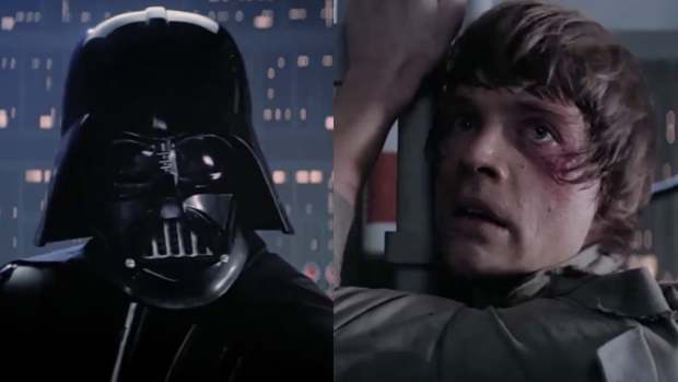 Darth Vader and Luke Skywalker.