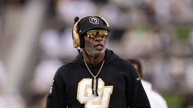 Colorado Buffaloes head football coach Deion Sanders.