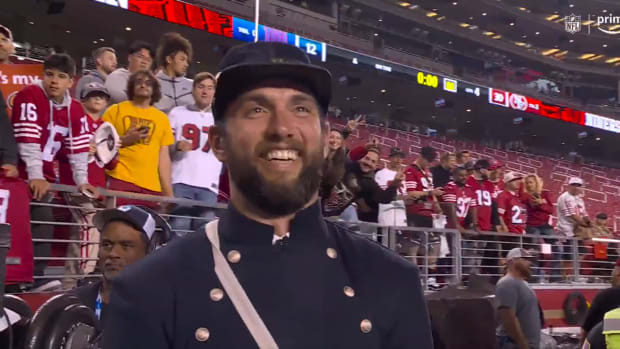 Andrew Luck dressed like Capt. Andrew Luck for Thursday Night Football