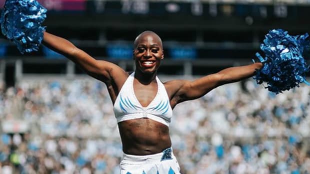 First openly transgender NFL cheerleader Justine Lindsay a 'face of the  possible'