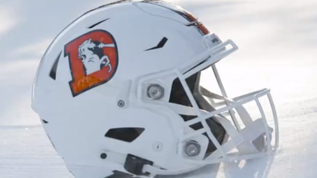 Denver Broncos unveil snowcapped alternate helmet to be worn 2