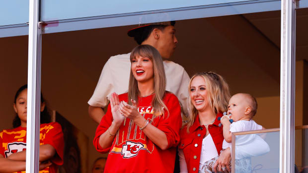 Taylor Swift and Brittany Mahomes.