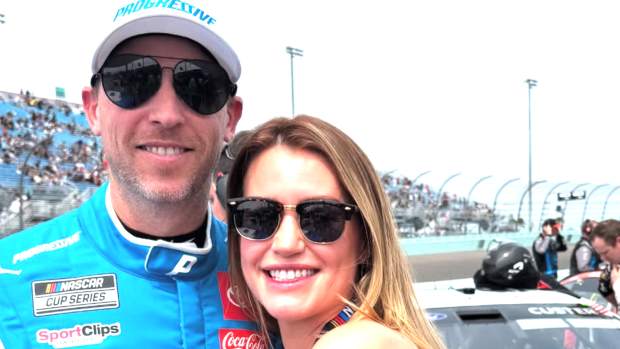 Denny Hamlin and his partner.