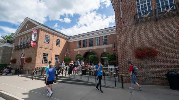 The National Baseball Hall of Fame Museum in Coopesrtown.