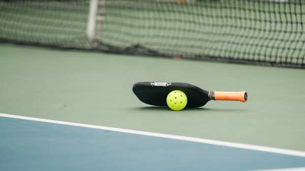 Pickleball paddle.