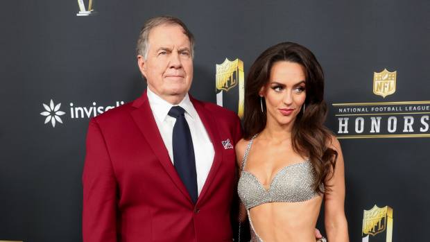 Bill Belichick and Jordon Hudson.