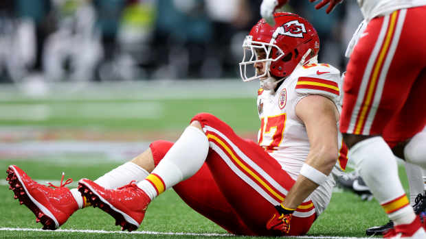 Travis Kelce in Super Bowl 59.