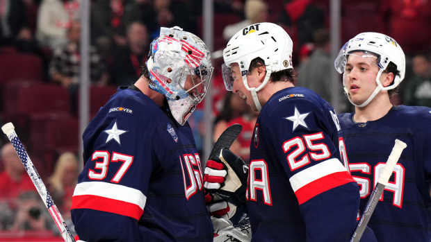 NHL 4 Nations match between U.S. and Canada.