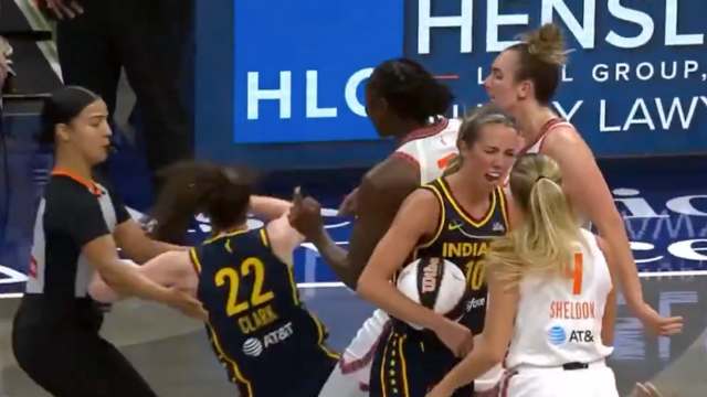 Brawl Breaks Out After Sophie Cunningham Fouls Caitlin Clark's Rival - The  Spun