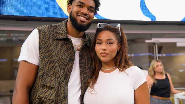 Karl-Anthony Towns and his girlfriend.