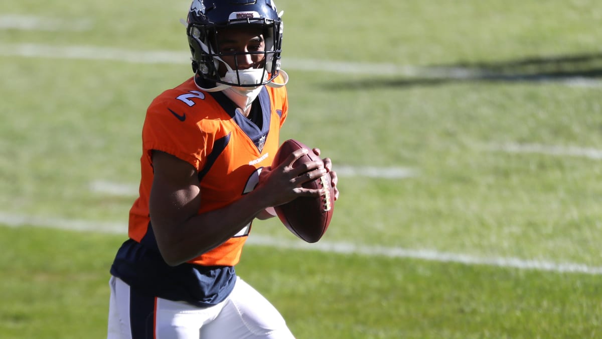 Kendall Hinton, Broncos' WR-turned-QB, goes 1-for-9 with two INTs