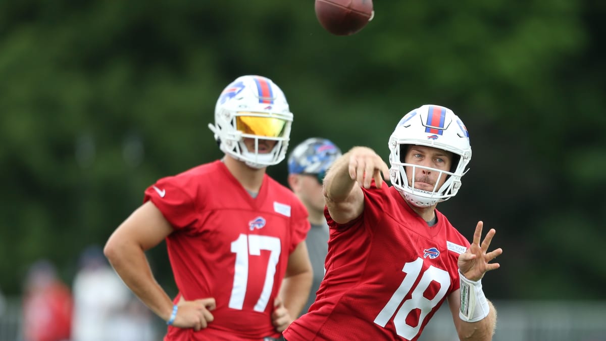 Case Keenum of the Buffalo Bills scrambles against the Tennessee News  Photo - Getty Images