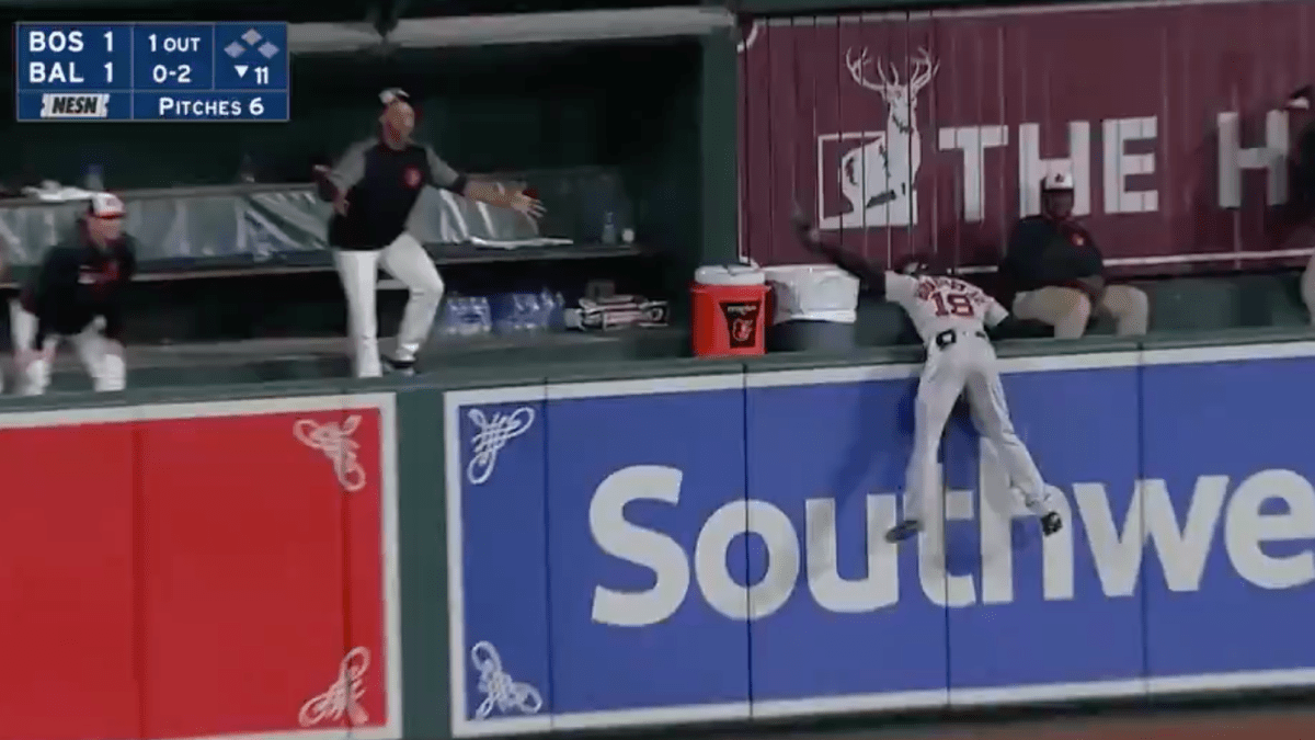 Video: Jackie Bradley Jr. Makes Best Catch Of The MLB Season