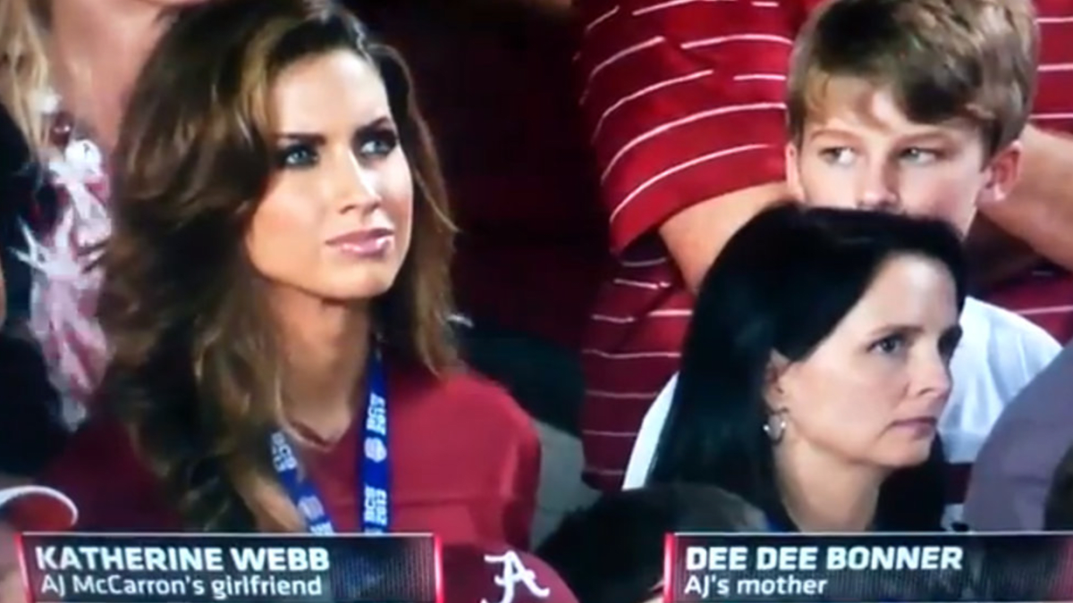 Katherine Webb, Model Girlfriend of Alabama QB A.J. McCarron, Steals Show