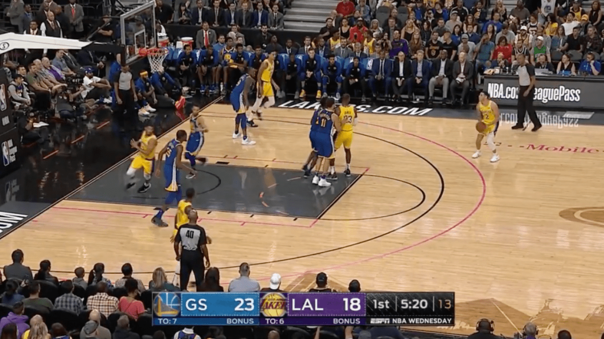 Everyones Laughing At This Lonzo Ball Shot Tonight