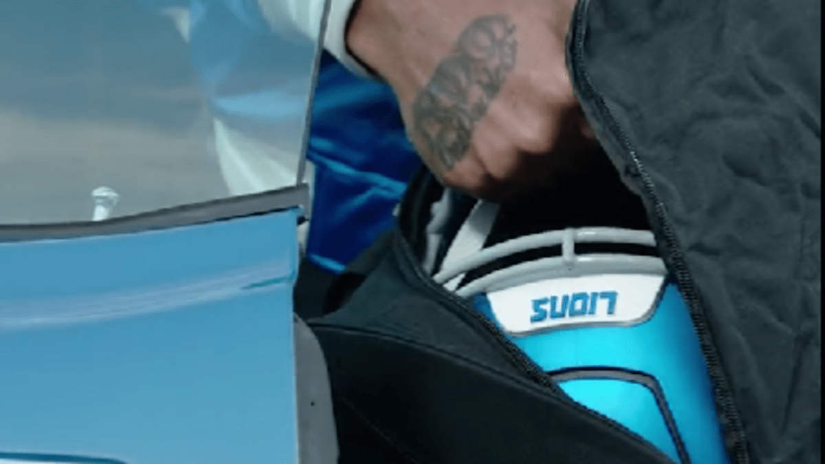 VIDEO: Detroit Lions unveil 2023 alternate helmet design - Pride