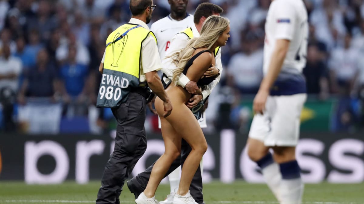 Blonde cheap soccer streaker