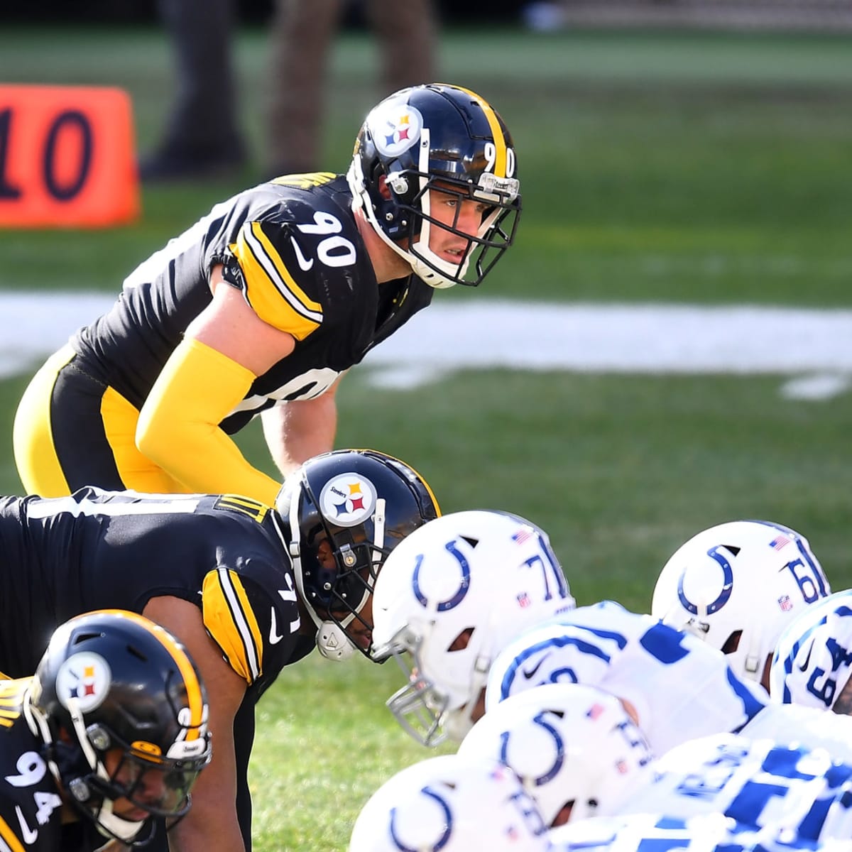 Pittsburgh plunge! Steelers pass rusher T.J. Watt takes accidental