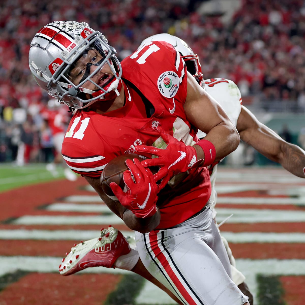 PASADENA, CA - JANUARY 01: Ohio State Buckeyes wide receiver Jaxon