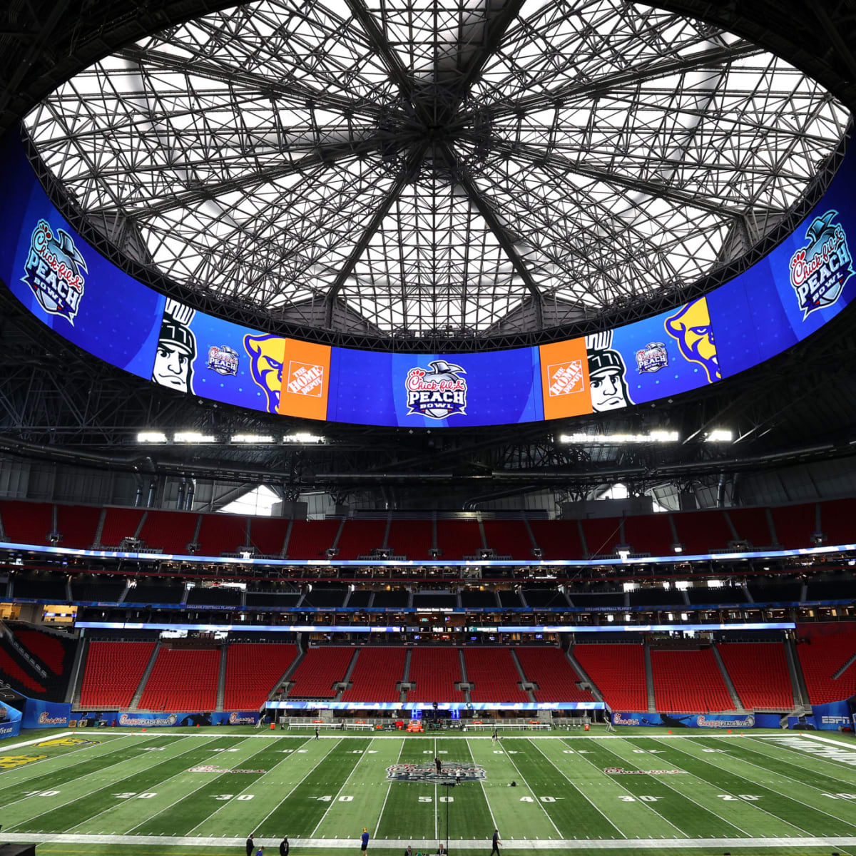 Epic Timelapse Shows Field Transform From Peach Bowl To Falcons