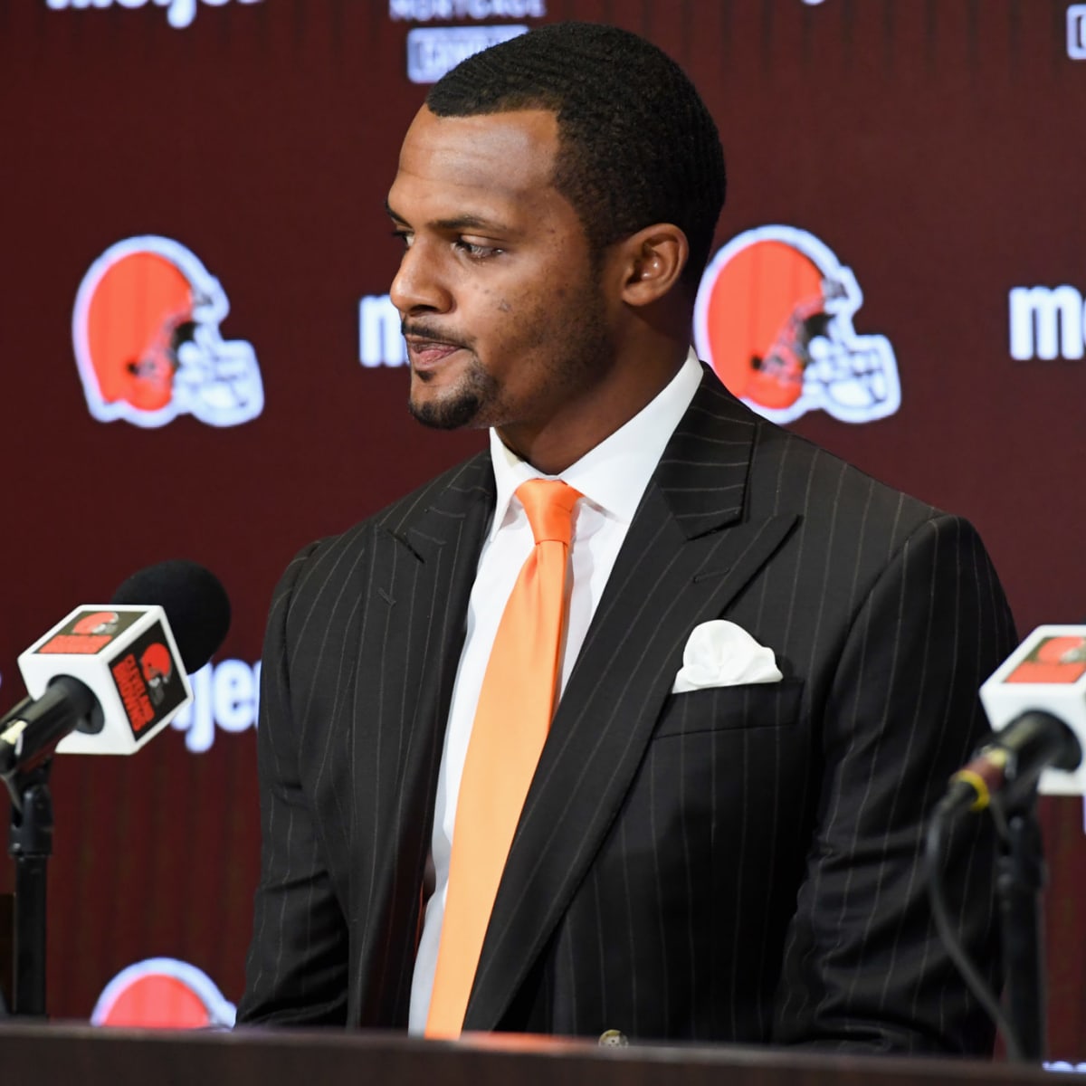 Deshaun Watson holds first press conference since suspension