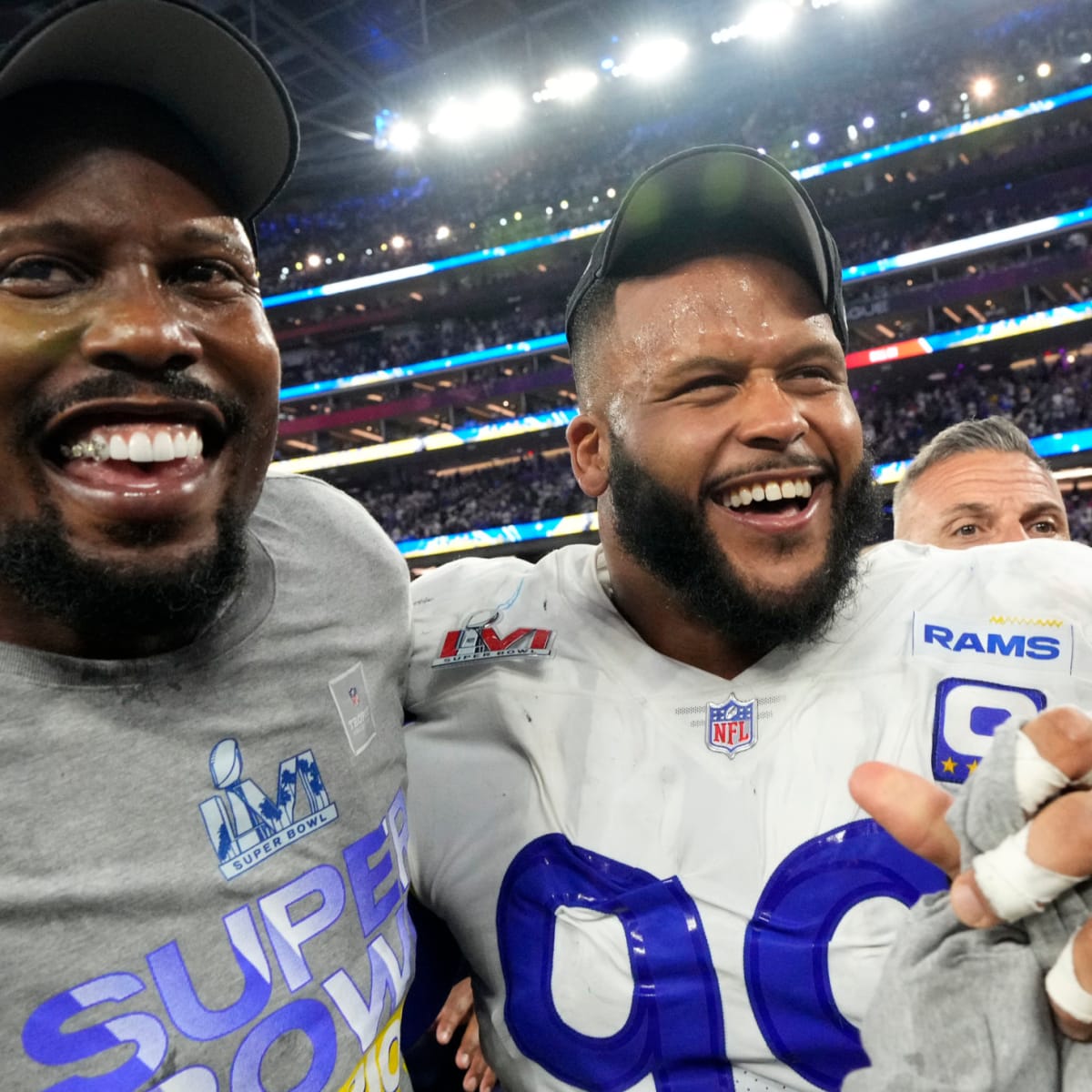 Rams' Aaron Donald can't stop smiling about Von Miller addition - The San  Diego Union-Tribune