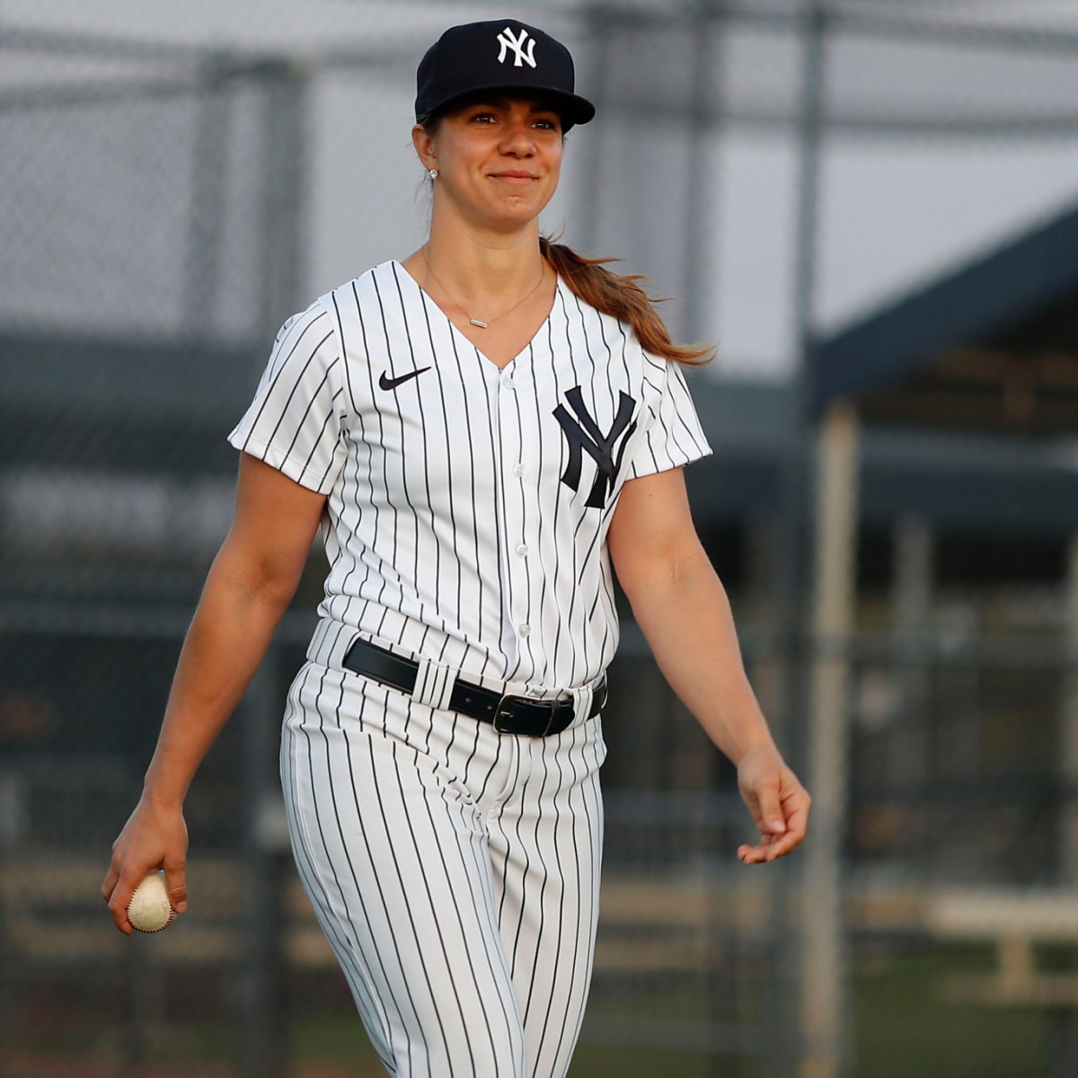 Yankees Minor League Manager Rachel Balkovec Hit in Face by Batted