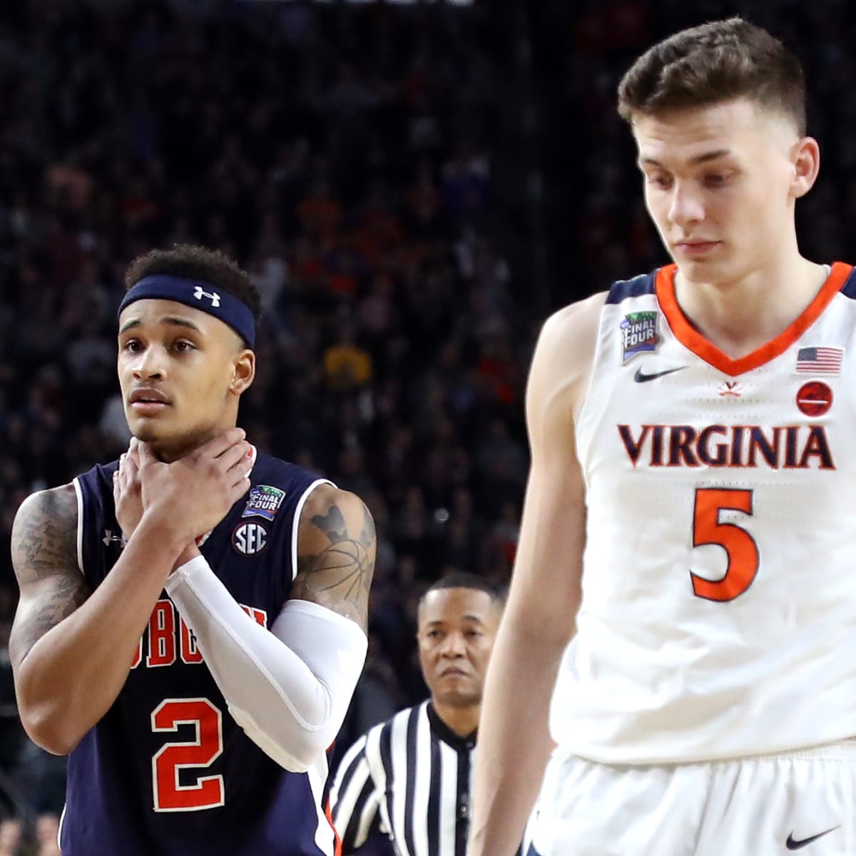 Family affair: Virginia star Kyle Guy has the support of his four (yes,  four!) parents, five siblings and fiancée - The Athletic