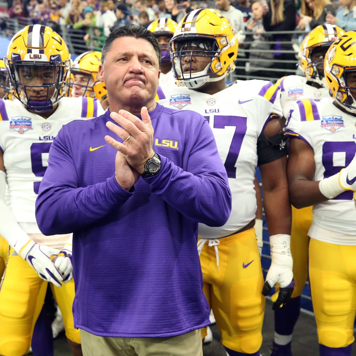 Ex-LSU coach Ed Orgeron lives it up in new bikini-filled video