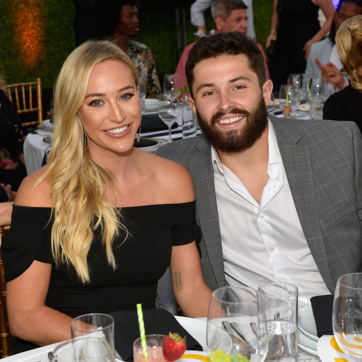 Baker Mayfield's wife, Emily, gushes over 'best company' at game