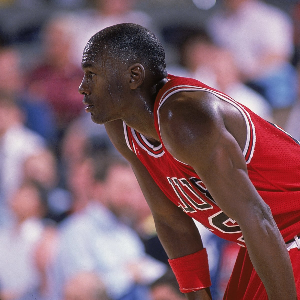 Michael Jordan, Chicago Bull in a game against New Jersey Nets in