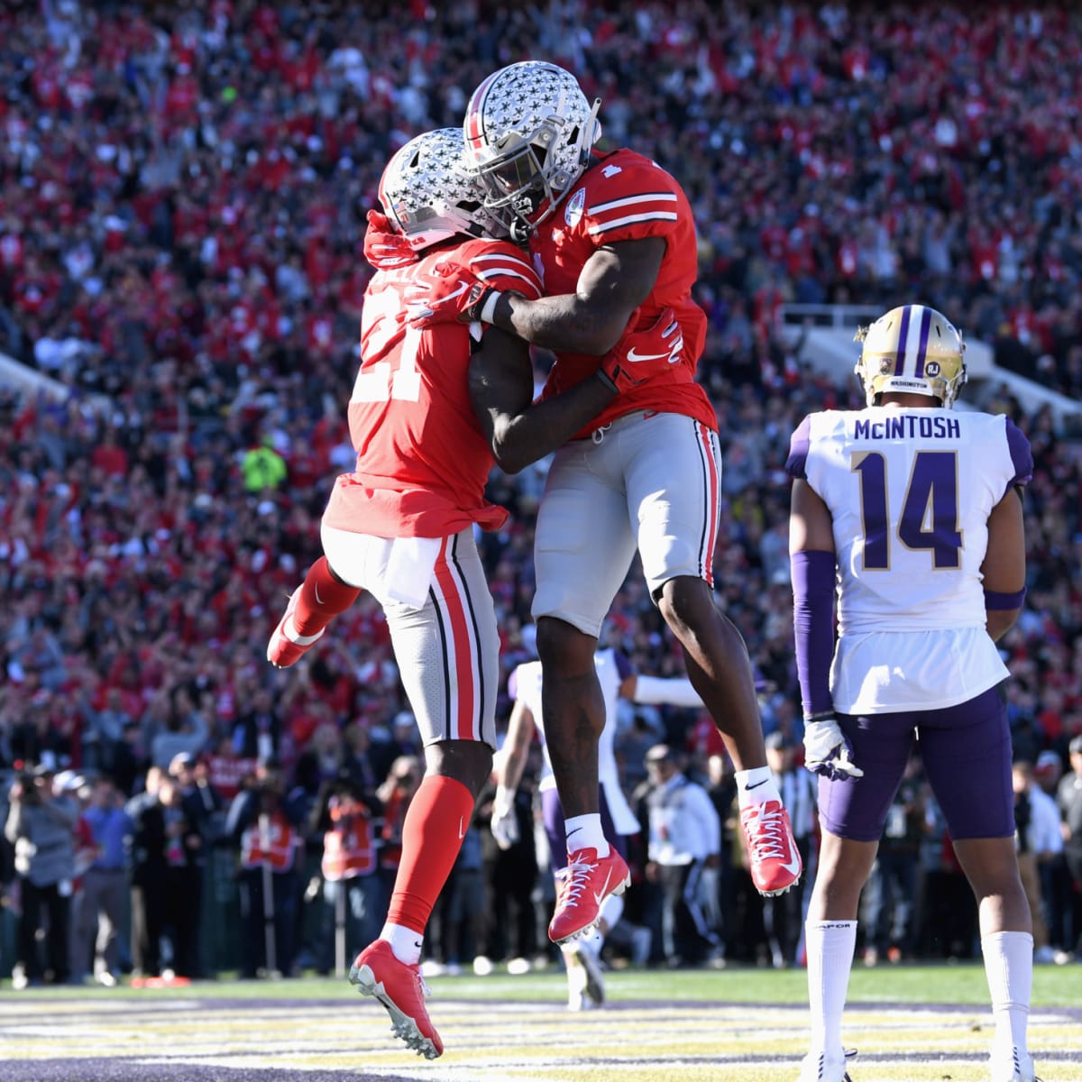 Parris Campbell pays tribute to Ohio State teammate Dwayne Haskins before  MNF