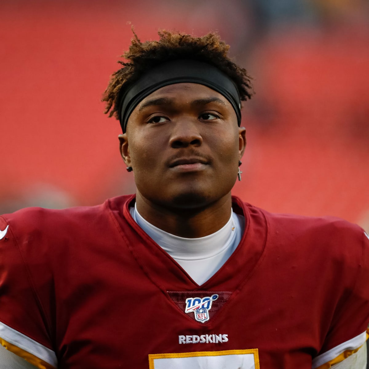 Washington Redskins Dwayne Haskins at Ravens playoff game