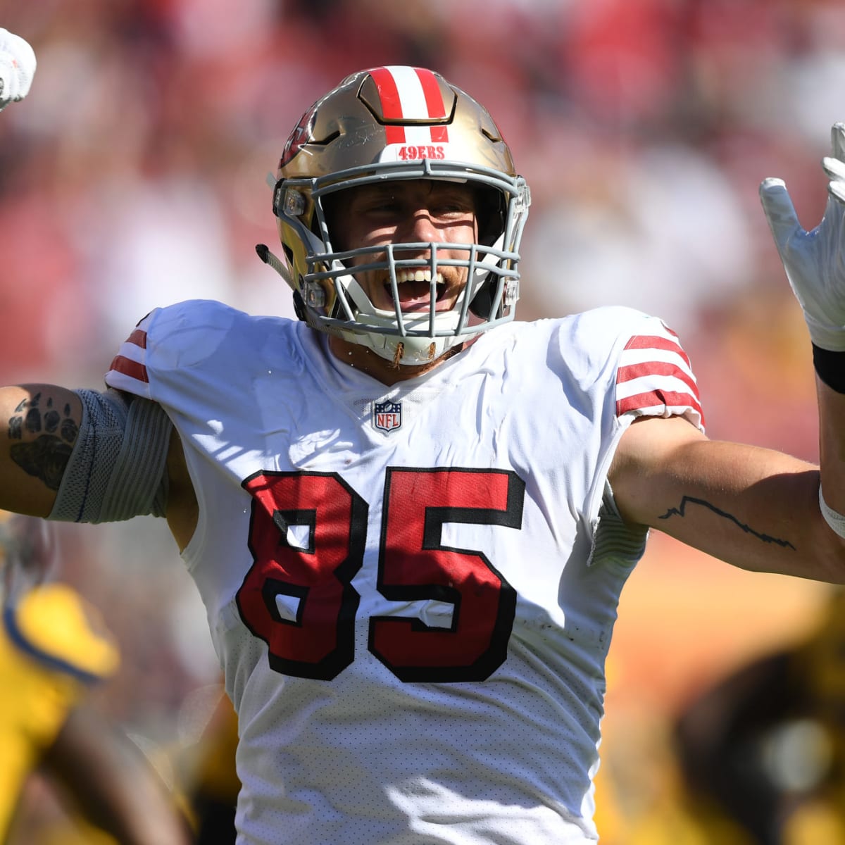 San Francisco 49ers tight end George Kittle (groin) inactive vs. Bears