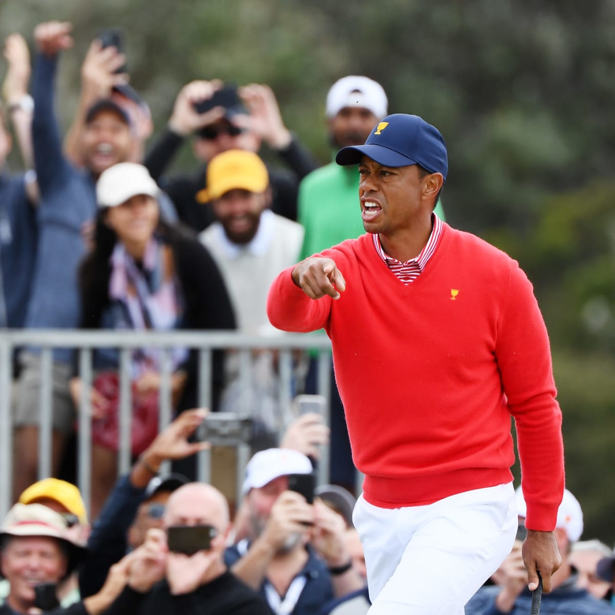 Tiger Woods Chips In For Birdie On At Presidents Cup NBC Sports